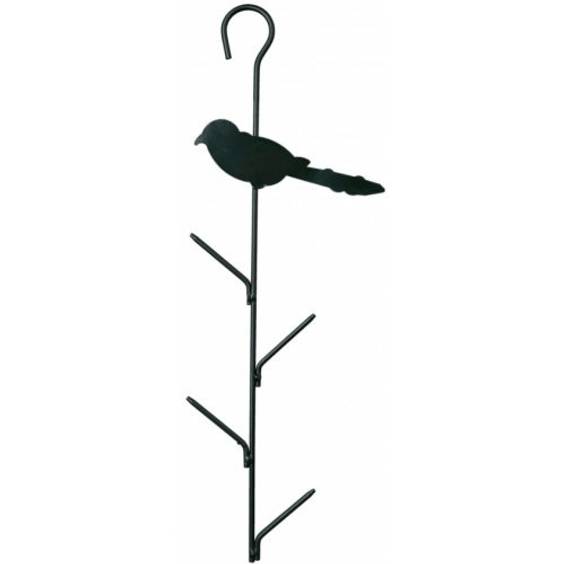 Mangeoire oiseaux boule de graisse métal vert