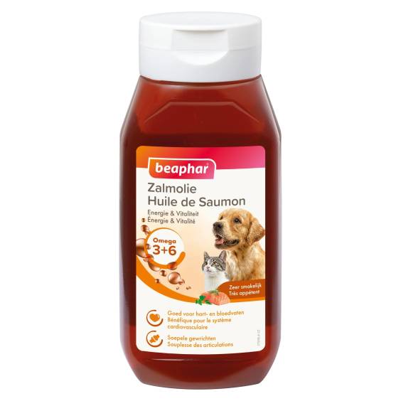 Huile de saumon Zalmolie Beaphar pour chien et chat