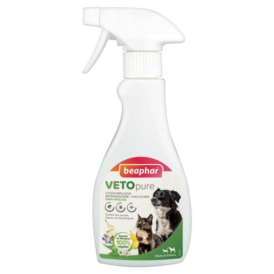 Lotion répulsive antiparasitaire VETOpure Beaphar pour chiot