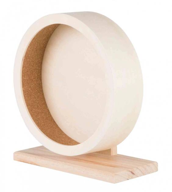Roue d'exercice pour souris et hamster en bois clair