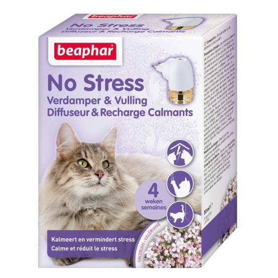 No Stress chat diffuseur de valériane et recharge calmants Beaphar
