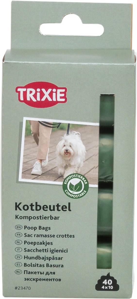 Sac ramasse-crottes amidon de maïs pour chien