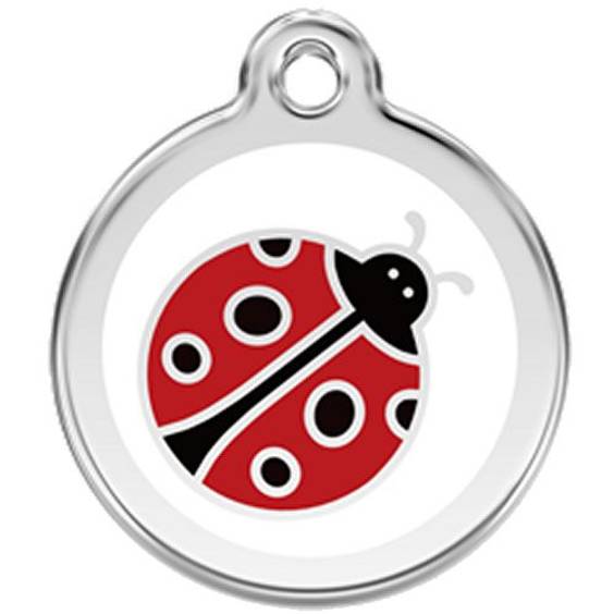 Médaille gravée Coccinelle pour chien et chat