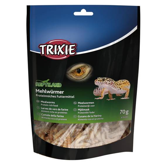 Larves de vers de farine séchées pour reptile