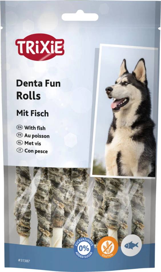 Rouleaux à mâcher au poisson Chewing Rolls x10 pour Chien