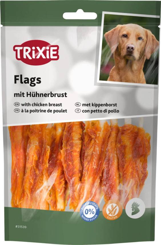 Friandises au poulet Flags pour Chien