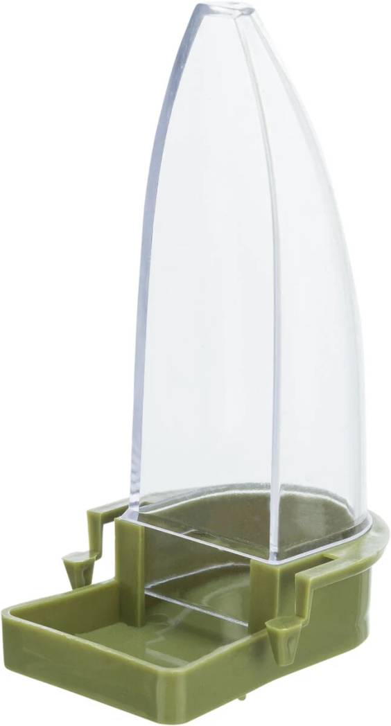 Distributeur plastique pour eau et nourriture courbe small 90 ml pour Oiseau