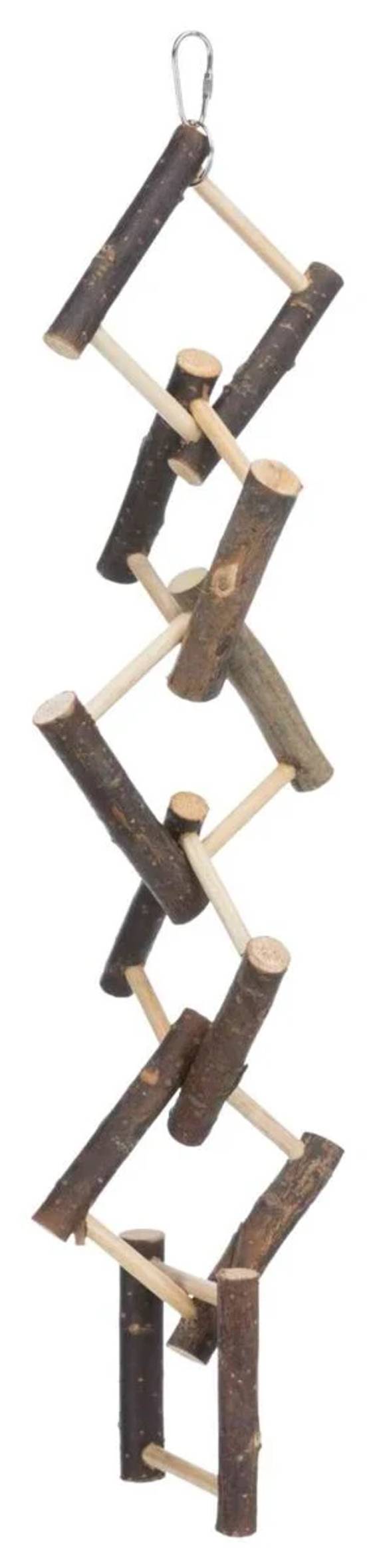 Échelle en bois suspendue 58 cm pour oiseau