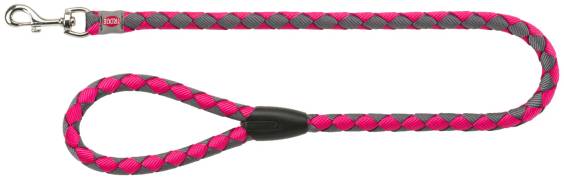 Laisse Cavo fushia gris pour chien