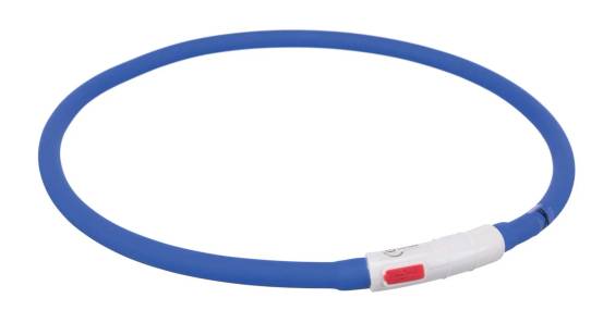 Collier USB Flash lumineux bleu pour chien