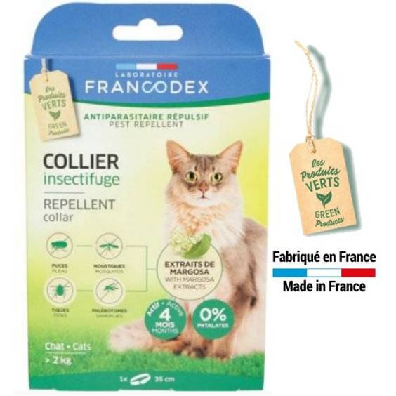 Collier insectifuge chat Francodex