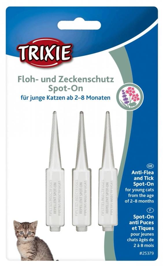 Pipettes anti-tiques et anti-puces pour chat