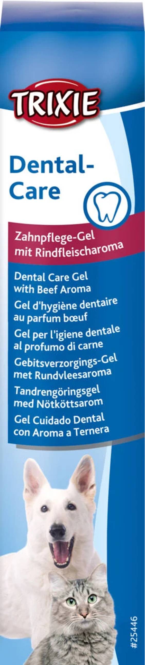 Gel d'hygiène dentaire goût boeuf pour chat et chien