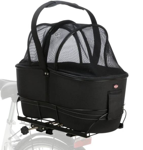 Panier vélo porte-bagage large pour chien et chat