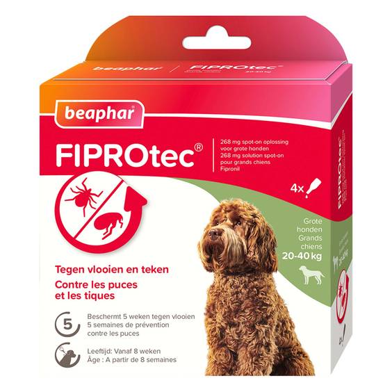 Pipette anti-tique et anti-puce Fiprotec petit chien x4 Beaphar