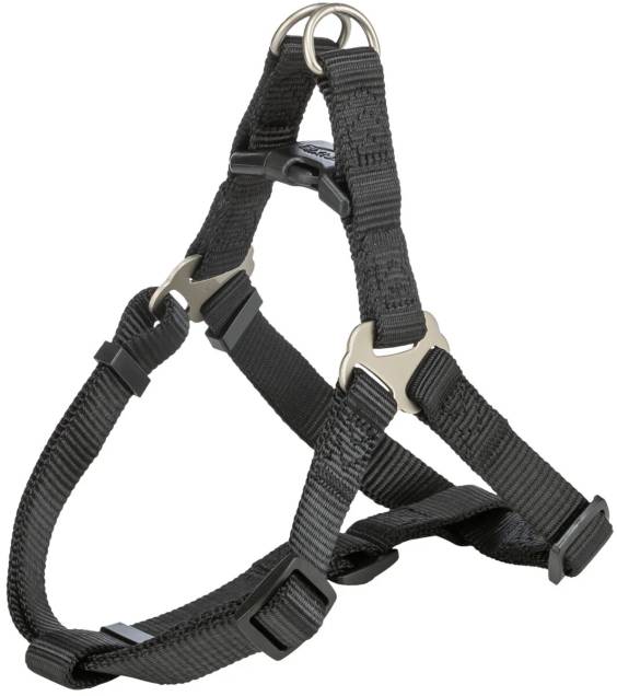 Harnais Premium One Touch noir pour chien