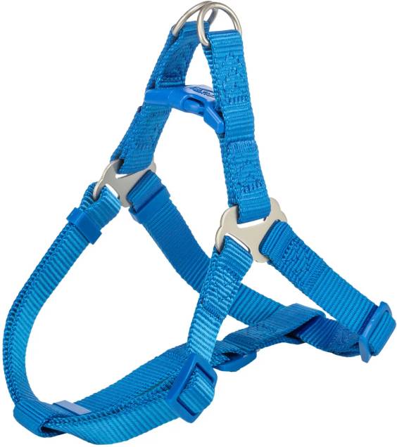 Harnais Premium One Touch bleu royal pour chien