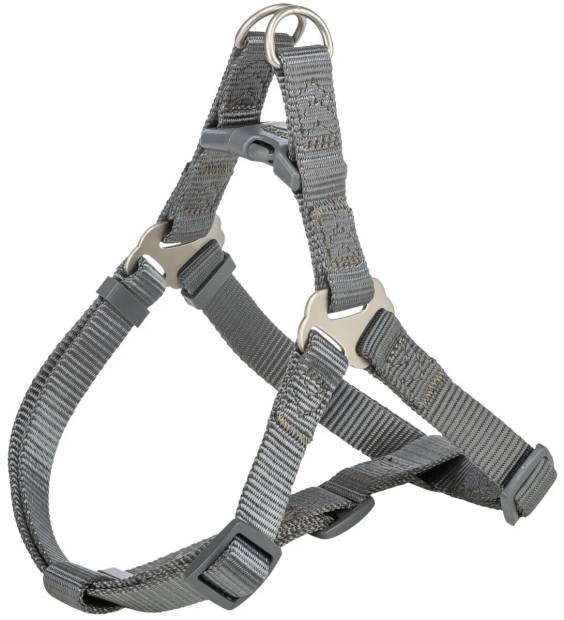 Harnais Premium One Touch gris pour chien