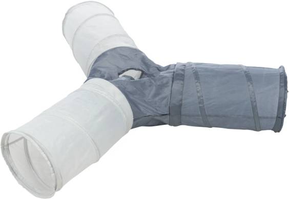 Triple tunnel de jeu nylon pour chat extérieur