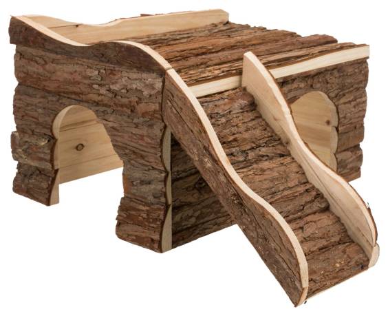 Maisonnette en bois pour rongeur et lapin nain