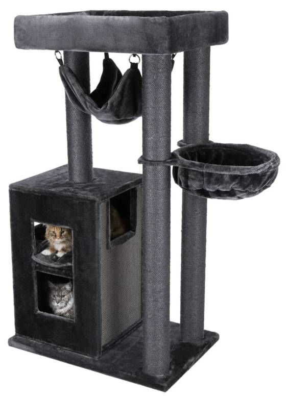 Arbre à chat solide XXL pour chat adulte hamac 163 cm