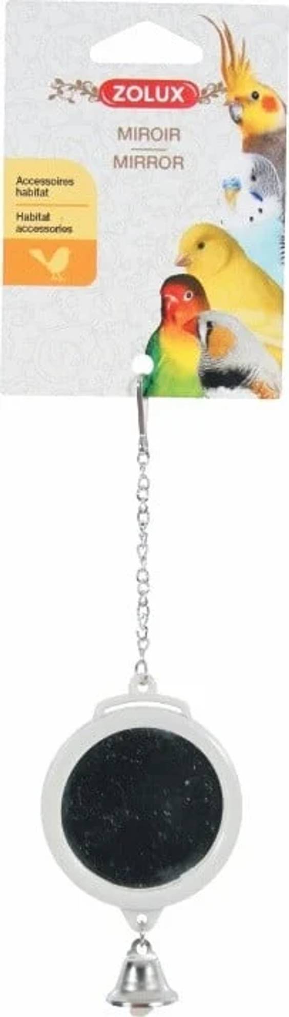 Miroir rond Arabesque pour oiseau