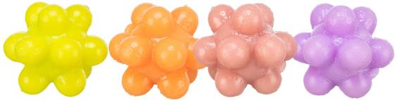 Lot de 4 balles avec bosses pour chaton