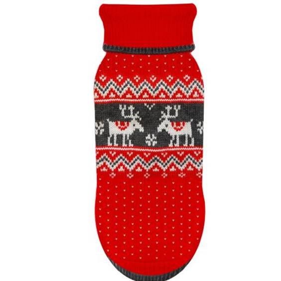 Milk & Pepper Pull Narvik rouge pour chien