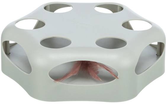 Jouet plume tournante pour chaton