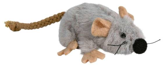 Peluche Souris Grise pour Chat