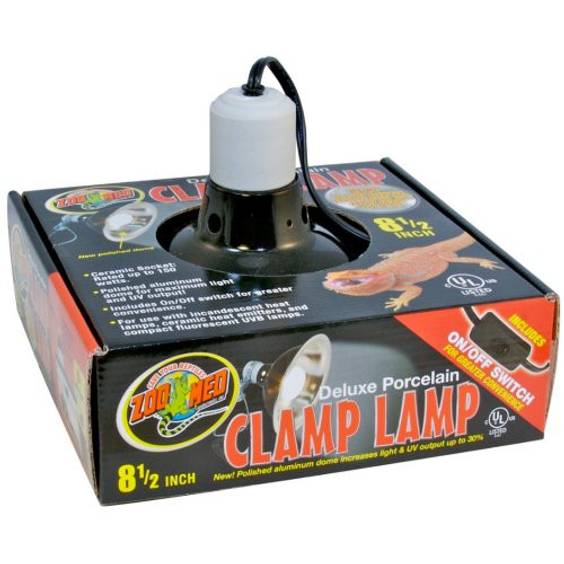 Réflecteur lampe Clamp Deluxe porcelaine pour Reptile