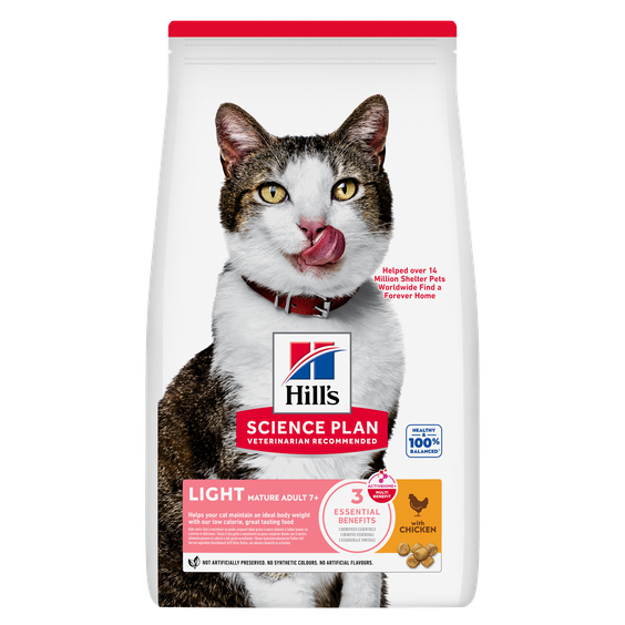 Hill's Science Plan croquettes Feline Mature Adult 7+ Light pour Chat