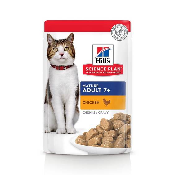 Hill's Science Plan Sachet chat Mature Adult Poulet Poisson