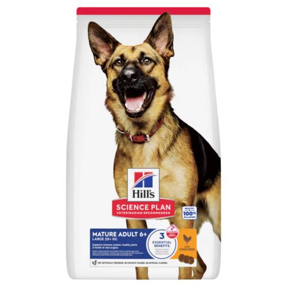 Hill's Science Plan croquettes Chien Mature Adult 6+ Large Breed Poulet