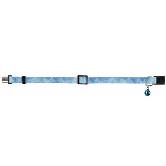 Collier géométrique bleu pour chat