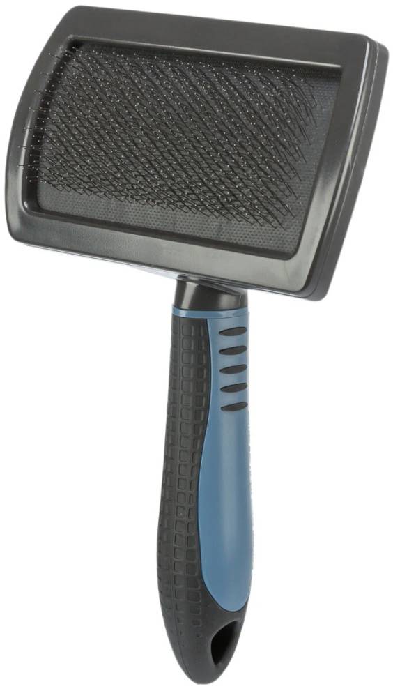 Grande Brosse toilettage souple en métal 20 cm pour chien et chat