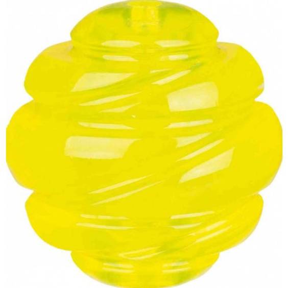 Jouet balle Sporting jaune pour chien