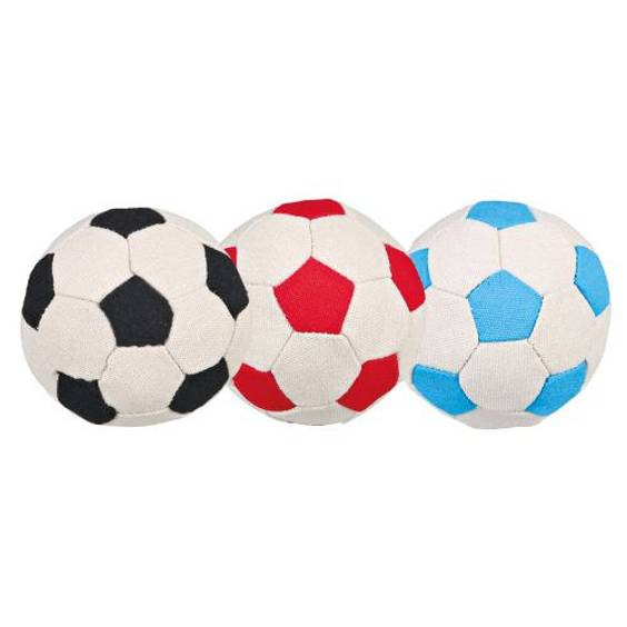 Jouet balle de foot souple pour chien