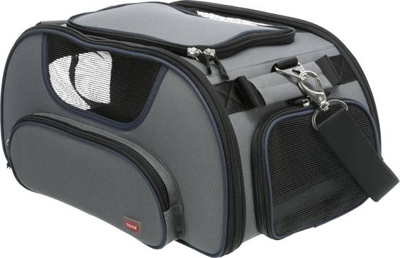 Sac de transport aérien gris pour chien et chat