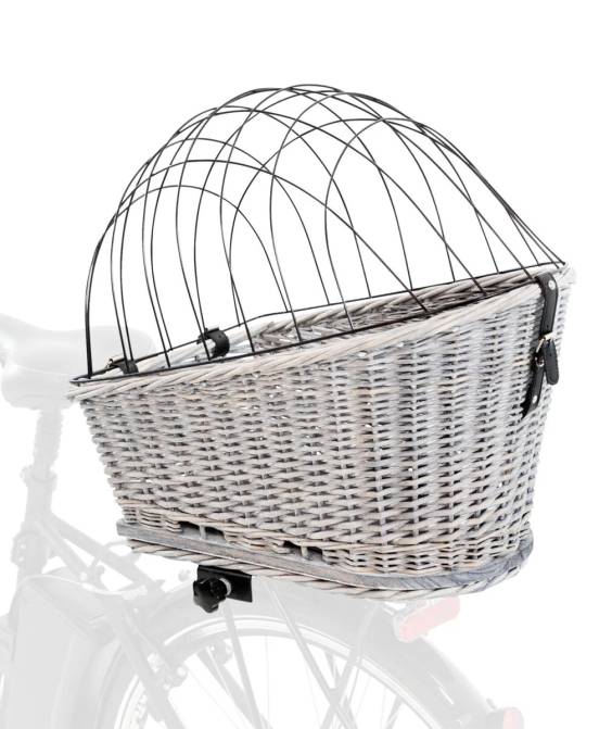 Panier porte-bagages pour chien gris 49 cm