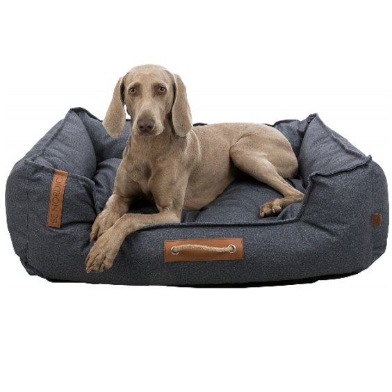 Panier Lit Föhr Soft gris pour chien