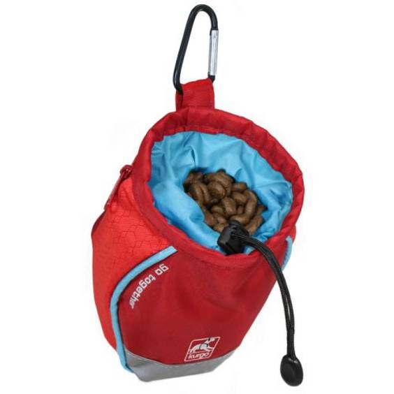 Pochette à friandises rouge pour chien