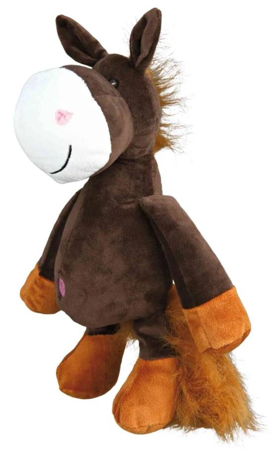 Jouet peluche cheval pour chien 32 cm