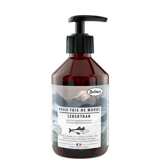 Huile de foie de morue pour chien et chat Bubimex