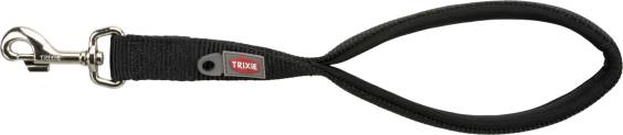 Laisse courte pour chien premium noir 37 cm