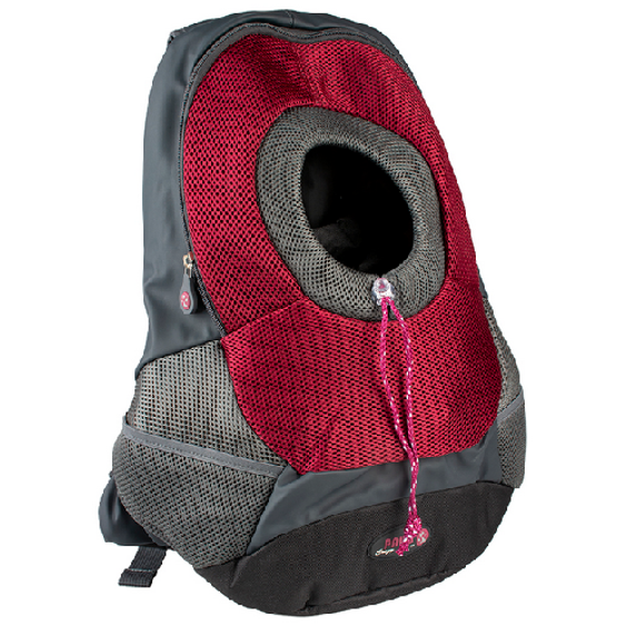 Sac ventral chien bordeaux 43 x 41,5 cm