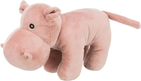 Jouet peluche hippopotame pour chien