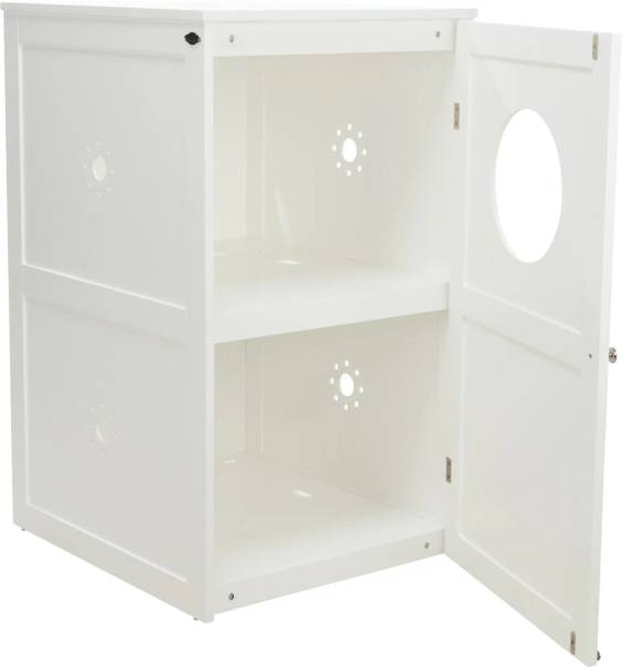Meuble de toilette pour chat fermé 90x58 cm