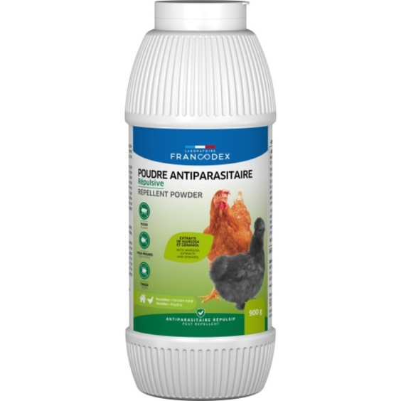 Poudre Insectifuge 100% Naturelle 900 g Francodex pour poule