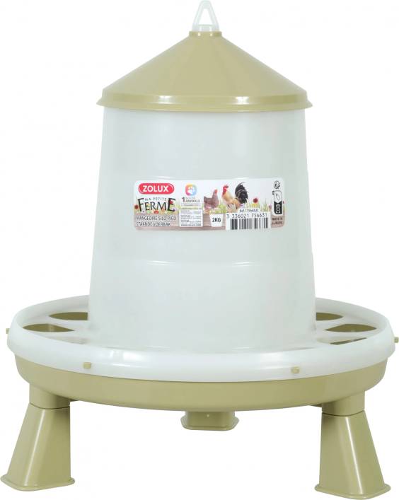 Mangeoire silo sur pieds pour poule